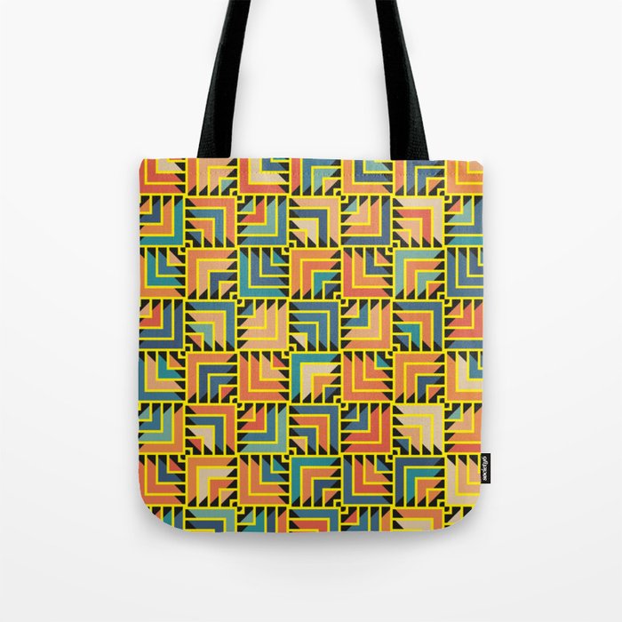 Colorful triangles Tote Bag