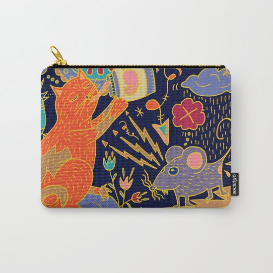 Cat and Mouse Carry-All Pouch