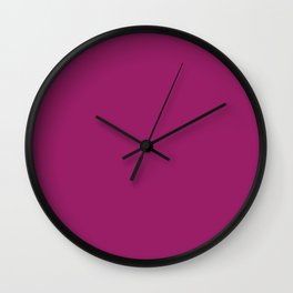 Orchid Flower 150-38-31 Deep Pink Purple Solid Color 2022 Colour of the Year Wall Clock
