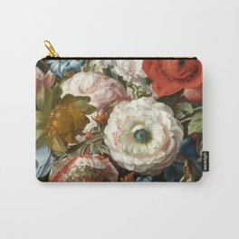 Vintage Flowers Art Carry-All Pouch