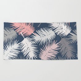 Palm Leaves Feather Beach Towel