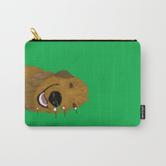 Goldendoodle in Grass Carry-All Pouch