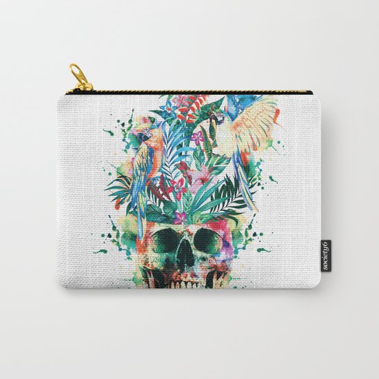 Skull - Parrots Carry-All Pouch