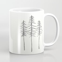 Pine Trees Pen and Ink Illustration Coffee Mug