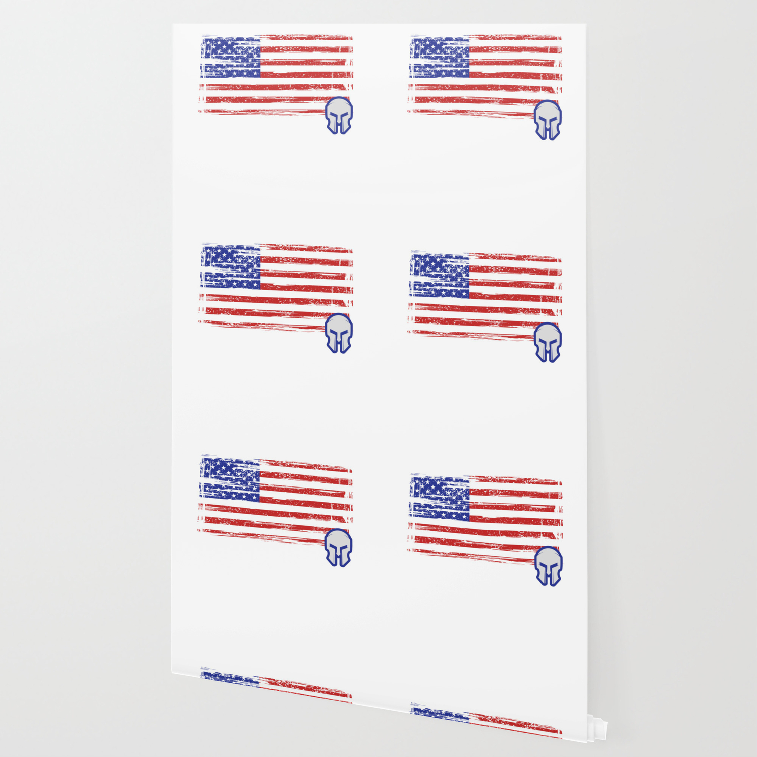 Usa American Flag Spartan Helmet Patriotic Wallpaper By Bubltees