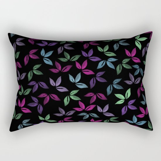 Flower Pattern X Rectangular Pillow