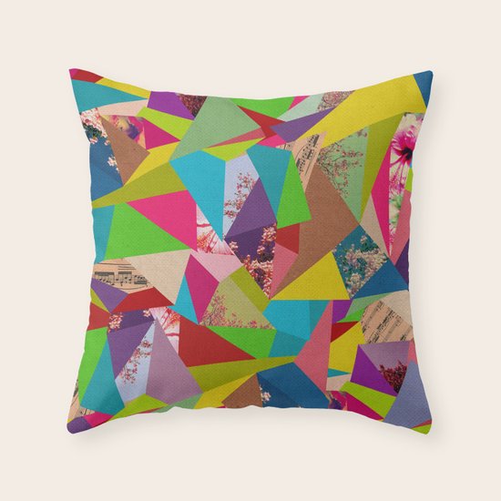 Colorful Thoughts Throw Pillow