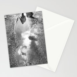 Man in Water Stationery Card