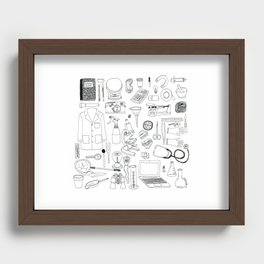 Science Class Recessed Framed Print