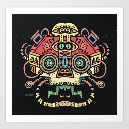 Lanceur de rêves - Alien tribe Art Print