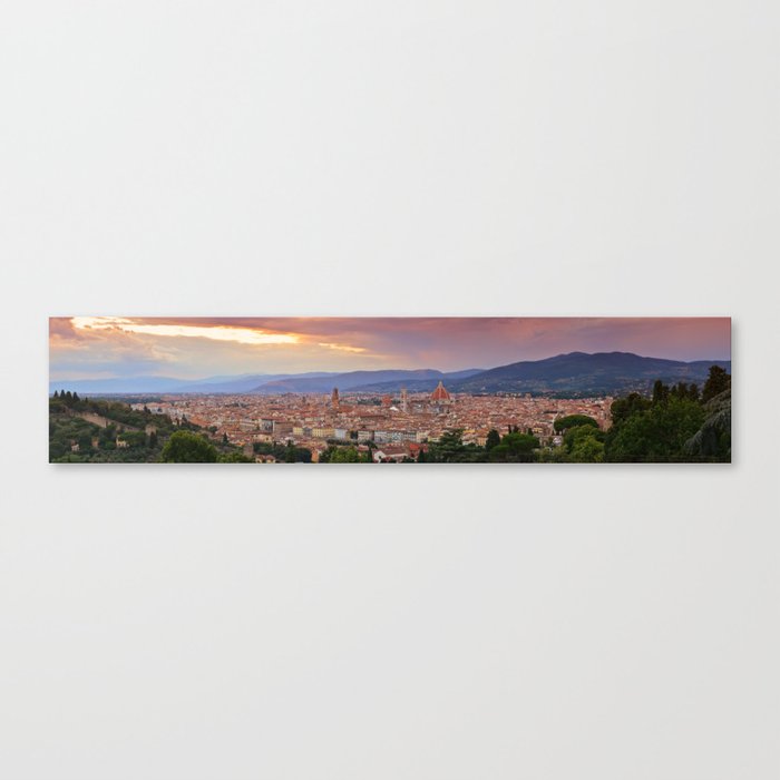Panorama Florence, Italy. Canvas Print