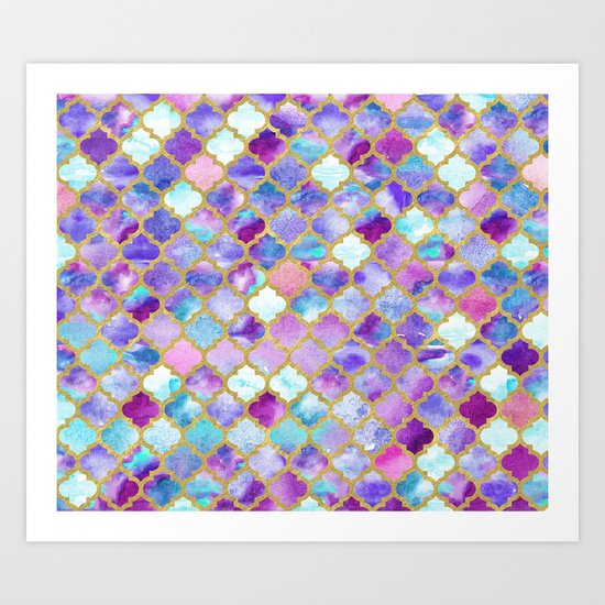 Magenta Moroccan Art Print