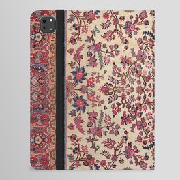Persian Old Century Authentic Colorful Red Pink Light Blue Purple Vintage Patterns iPad Folio Case