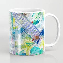DONKEY and WINDMILL - watercolor painting Coffee Mug
