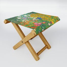Gustav Klimt Flower Garden Folding Stool