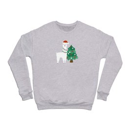 Festive Holiday Llama Crewneck Sweatshirt
