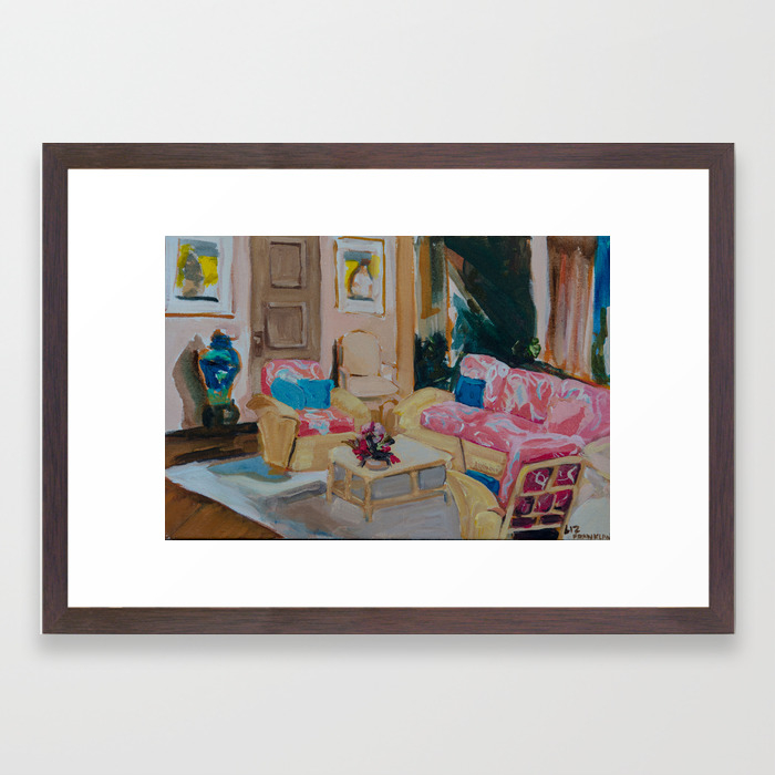 Golden Girls Living Room Framed Art Print By Lizfrankland Society6
