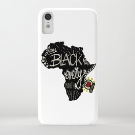 Black Every Month iPhone Case
