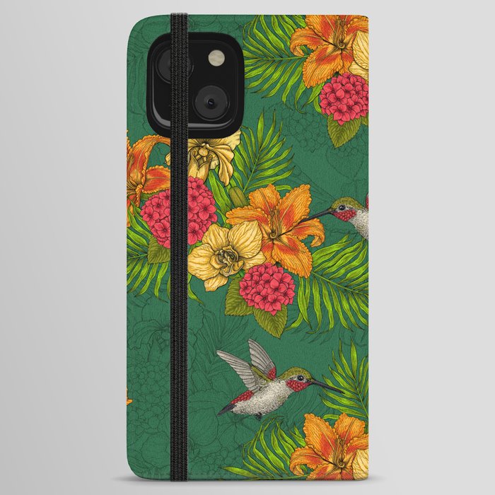Tropical bouquet iPhone Wallet Case