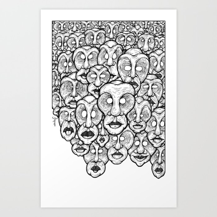 Face Space Art Print