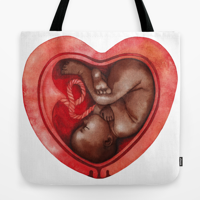 heart shaped tote bag