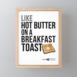 Hot Butter On A Breakfast Toast Framed Mini Art Print