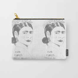 Frida - flower - Kahlo Carry-All Pouch