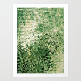Shades Of Green Mood Abstraction Art Print