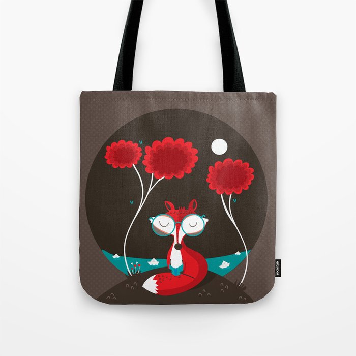 About a red fox Tote Bag