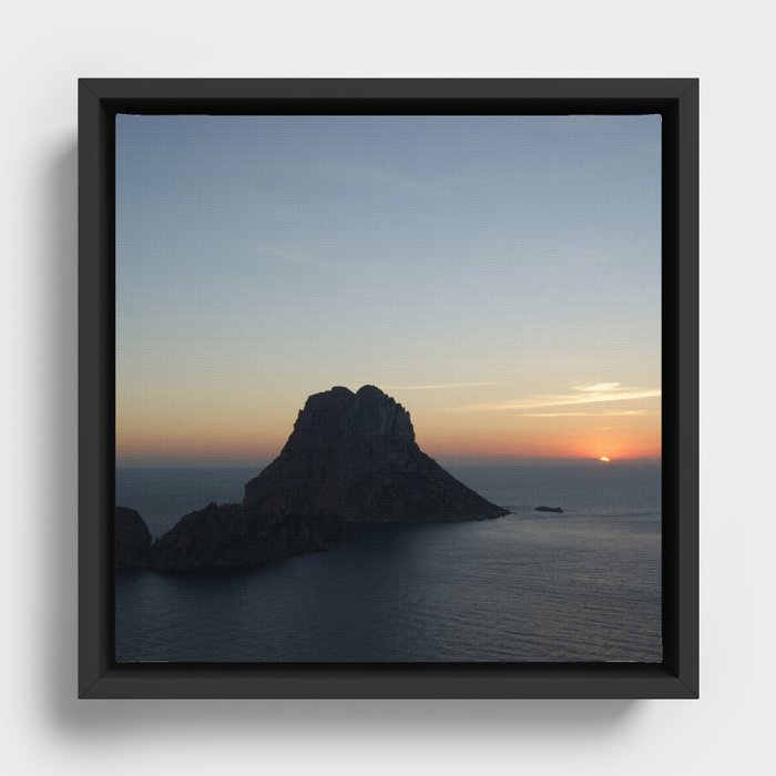 Spain Photography - The Beautiful Island Of Es Vedrà Framed Canvas