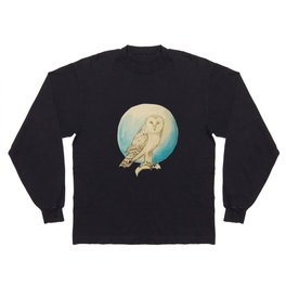 Moon Owl Long Sleeve T Shirt