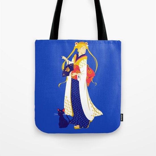 Geisha Moon Tote Bag