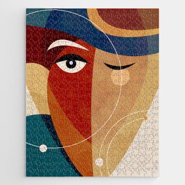 Abstract Woman Portrait 2 Jigsaw Puzzle