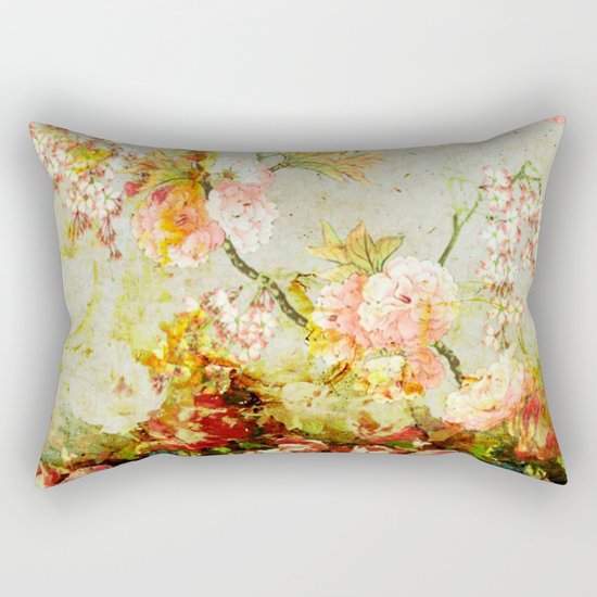 climbing flowers Rectangular Pillow