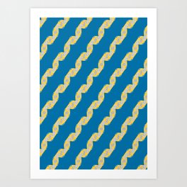 DNA Abstract Pattern Art Print