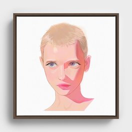 Stylized Portrait  Framed Canvas