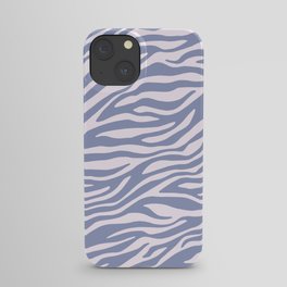 Blue Zebra Animal Print iPhone Case