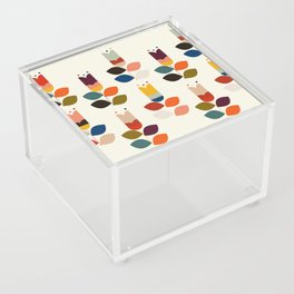 mid modern geometric spring Acrylic Box