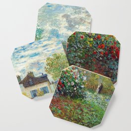 Claude Monet - The Artist's Garden in Argenteuil Coaster