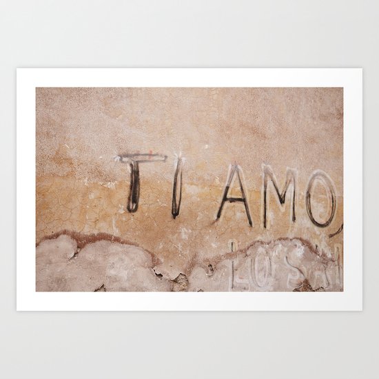 Ti Amo - I love you - Graffiti Art Print