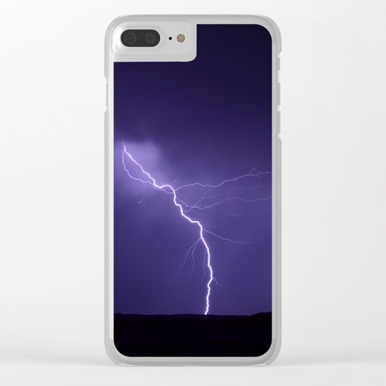 Lightning Strikes - II Clear iPhone Case