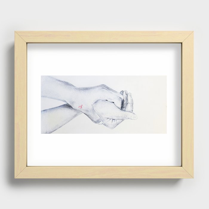 "Un-Crucified Hands" Recessed Framed Print