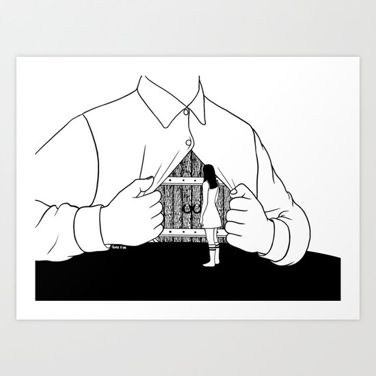 Sorry I'm Closed Art Print