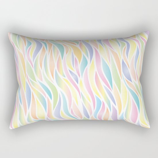 Pastel waves Rectangular Pillow