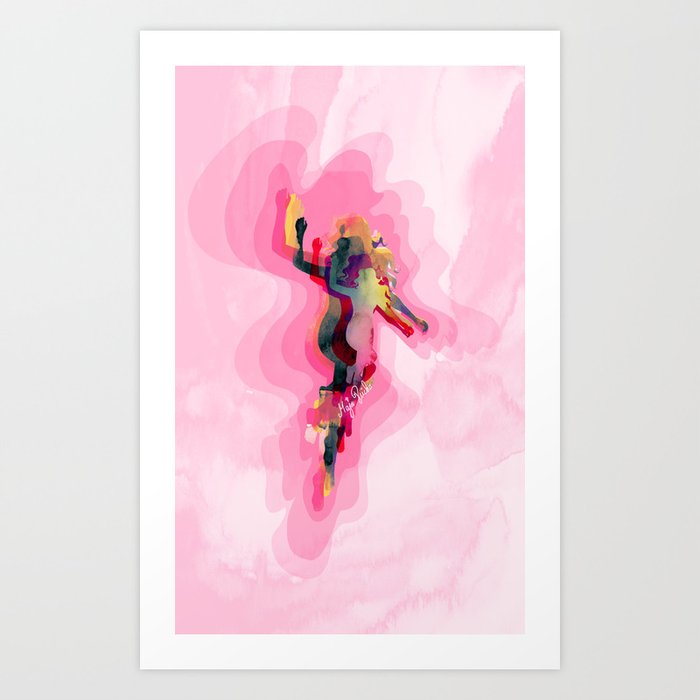 the pink glow of my aura Art Print