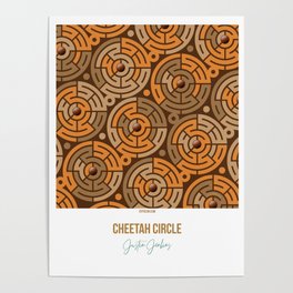 Cheetah Circle Poster