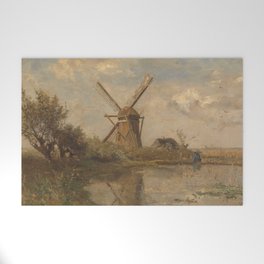 Windmill on a Pond, Paul Joseph Constantin Gabriël, c. 1860 - c. 1903 Welcome Mat