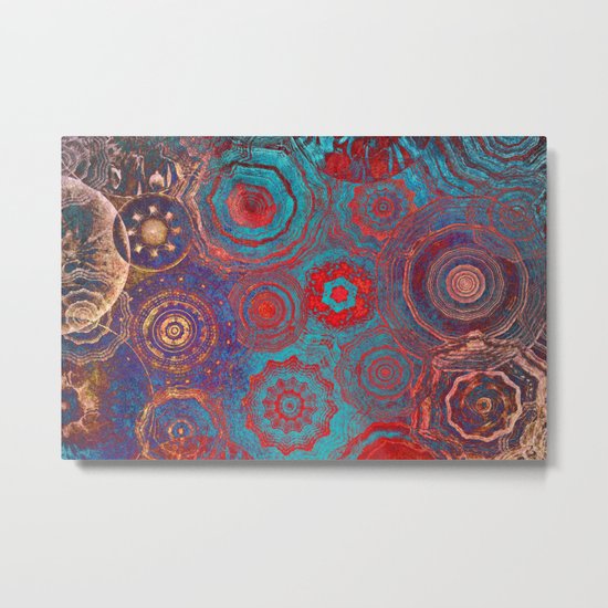 Mysterious Circles Metal Print