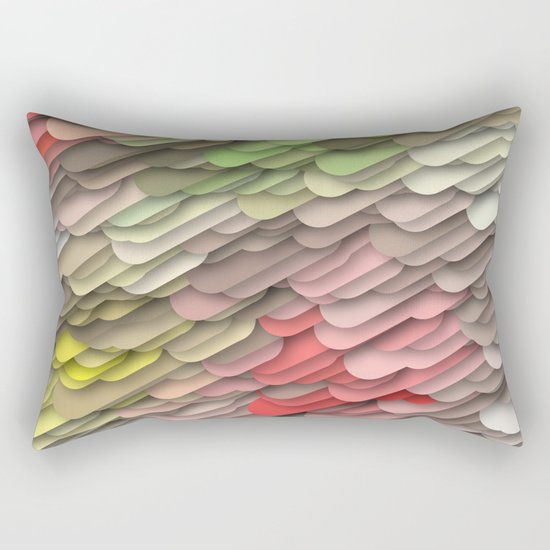 hidden red Rectangular Pillow