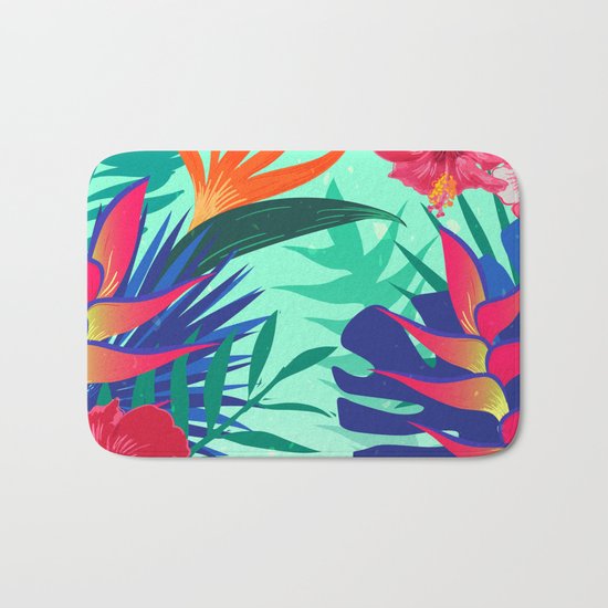 Tropical Pattern 6 Bath Mat